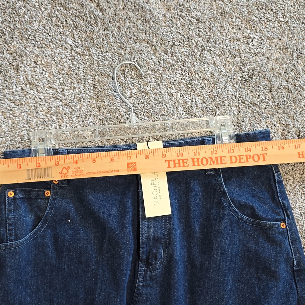 Rachel Zoe Dark Blue Denim Maxi Skirt with Front Slit - Picture 5 of 9